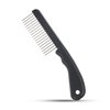 The Hair Doctor Extra Long Tooth Hair Comb 1 1/4 Inch with silky smooth rotating teeth reduces hair damage (Classic Black)