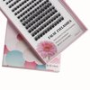 Bodermincer 180pcs D Curl Black/Brown 12-14-16mm Mixed/14-16-18mm Mixed Length EyeLashes Lash Cluster False Eyelashes (Black, Black 8-10-12mm Mixed)