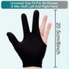 ONLYFU 22 Pieces Billiard Gloves Three Finger Cue Shooter Pool Gloves Sport Gloves for Women & Men Both Left and Right Hand (Black)