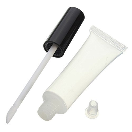 Teensery 15ml Empty Clear Plastic Lip Gloss Tube Cosmetic Lip Balm Tube Bottle Container (10 pcs)