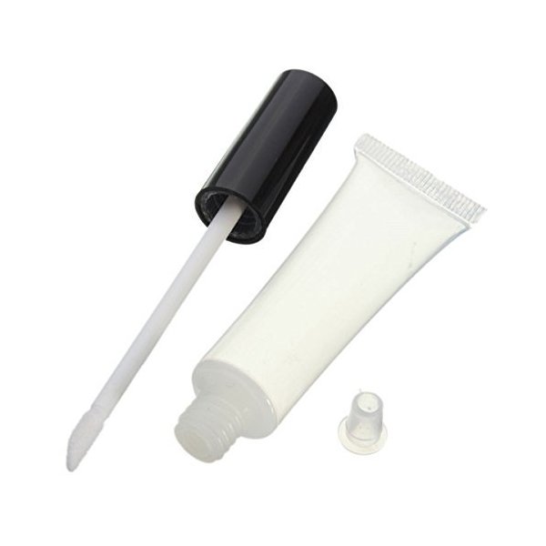 Teensery 15ml Empty Clear Plastic Lip Gloss Tube Cosmetic Lip Balm Tube Bottle Container (10 pcs)
