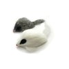 Kats'N Us Real Rabbit Fur Long Hair Mouse Cat Toy - 2pk