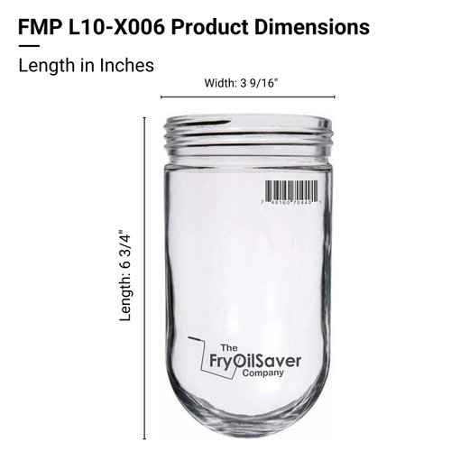 1 Pack Sturdy Clear Glass Light Bulb Cover, Light Bulb Protector Cage for for Walk in Refrigerators, Hood Bulbs, Outdoor Globe Light Bulb Fixtures Cover, Light Bulb Covers by FryOilSaver Co. - 31902