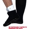 Bulinlulu Diabetic Socks for Swollen Feet - 4 Pairs Extra Width Non-Slip Cast Socks with Grips for Edema, Neuropathy, Lymphedema,Bariatric.
