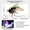 Flormoon Realistic Animal Figures Cicada Figurines Insect Toy, Science Project, Cake Topper, Early Educational Toys Birthday for Toddlers Kids Age 3 4 5