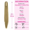 FUT Womens Claw Ponytail Clip in Hair Extensions 21 inches Long Straight Hairpiece