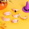 Marrywindix 12 Pieces Gnarly Teeth Gag Teeth Ugly Fake Teeth Vampire Denture Teeth for Halloween Costume Party Favors Photos Props (12 Blood Styles)