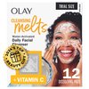 Olay Cleansing Melts + Vitamin C Face Cleanser, 12ct, Water-Activated Face Wash Cleans, Tones, and Refreshes Skin