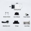 Professional Hair Clipper Repair Parts, Adjusting Lever, Power Switch, Spring Tension, Cam Follower, Lever Base, Latch Plate, Screws Compatible with Wahl Magic Clip 8148/8504/8591/1919 Hair Clippers