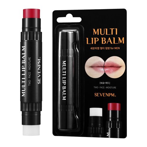Multi Lip Balm by SEVENPM, 2-in-1 Moisturizing Balm and Natural Tint for Men