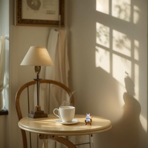 Houhil,Cute Mini Rabbit Ornament,Rabbit Doll Figurine, Resin Art Desktop Bookshelf Decoration for Living Room entryway Table, Dining Table, Office Bookshelf.