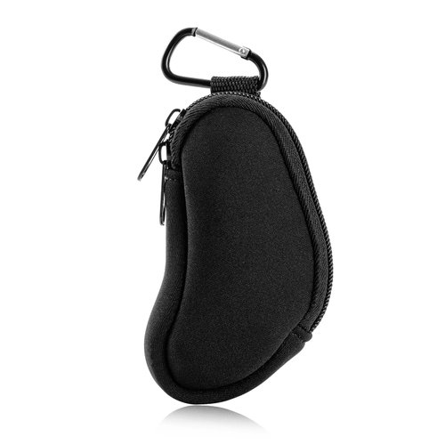 Koikyu Asthma Inhaler Holder Protect Portable Bag Carrying Holder Neoprene Travel Inhaler Mini Bag for L-Shaped Inhaler, Inhaler Not Included (Black)