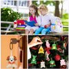 Deekin 100 Pack Mini Stuffed Animals Bulk Small Plush Animal Toys Tiny Stuffed Animals Critter Keychain Set for Kids Party Favors School Prizes Gift Bags Fillers(Jungle Animals)