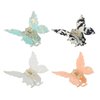 VOCOSTE 4 Pcs Butterfly Hair Claw Clip, Cute Butterfly Hair Clip, for Women Girls, 2.95"x2.36"x1.57", Black White Pink Green