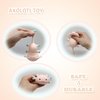 ZTATU Axolotl Toy, Stress Balls for Kids (1PCS) Salamander Stress Dough Ball, Squishy Fidget Toys Axolotl Gifts, Sensory Toys for Kids, Stress Relief Toy Party Favors Squeeze Ball. (Pink)