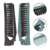 4Pcs Double Teeth Folding Comb Mustache Comb Pocket Comb for Kids Small Folding Hair Brush Folding Comb for Women Detangling Comb Hairstyle Hair Brush