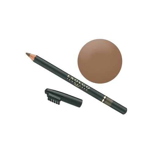 Exolgo Tendresse Long Lasting Eyebrow Pencil | 2 In 1 Waterproof Brow Pencil With Cap Brush To Soften Your Brows | Multipurpose Pencil With Pin Point Accuracy | Made In Germany | BROWN