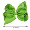 WD2U Girls 6" Classic Style Boutique Grosgrain Hair Bow French Clip Barrette (Burgundy Red)