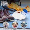 Unisex Urinal Bottle (2 Pack) - Portable Urinal for Women & Men - Female Urinal with Lid - 32 Oz Female Urination Device - Women Pee Funnel Cup for Emergency, Travel, Car & Camping - Stock Your Home