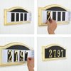 Distinctions by Hillman 843258 4-Inch Die Cast Self-Adhesive House Address Plaque, Aged Bronze, Number 4