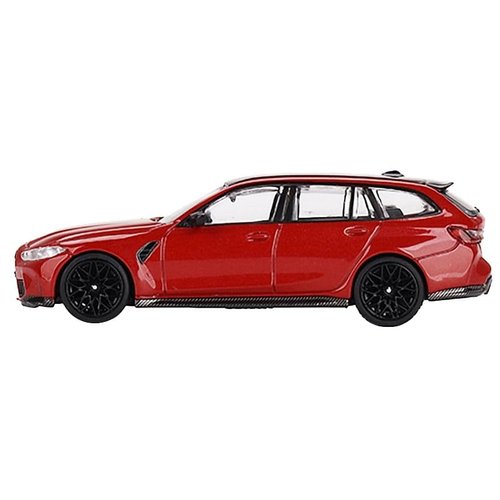 M3 Competition Touring Toronto Red Metallic with Black Top Limited Edition to 3000 Pieces Worldwide 1/64 Diecast Model Car by Mini GT MGT00700