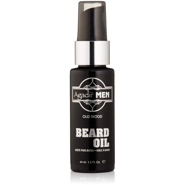AGADIR Oud Wood Beard Oil, 1.5 Fl Oz
