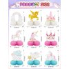 Adeyoo 9 PCS Unicorn Rainbow Honeycomb Centerpieces,Unicorn Centerpiece for Table Birthday Party Decorations Pastel Table Topper Centerpiece for Girls Princess Theme Birthday Baby Shower Party Decor