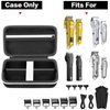 Case Compatible with KIKIDO for Novah for GLAKER for Ufree for FADEKING for GSKY for Romanda Professional Hair Clippers, Beard Trimmer Grooming Storage Holder for Hair Trimmers Set (Box Only)