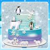 19 Pcs Arctic Animals Figurines Set Includes 9 Polar Animals Figurines 6 Mini Pine Trees 1 Foam Boards 1 Fake Snow Blanket 2 Blue Tissue Paper