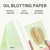 KYDA 200 Sheets Oil Blotting Paper with Mirror and Puff, Refills Included, Face Oil Absorbing Sheets, Oil Control Paper, Absorb Excess Oil, Makeup Friendly