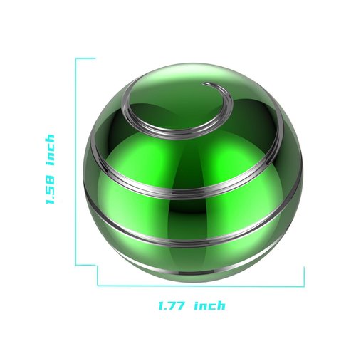 Apqdw Desk Toys, 1.77'' Kinetic Spinning Ball for Adults, Kinetic Fidget Desk Toys for Party Favors, Christmas Stocking Stuffers, Easter Basket (45MM, Green A)