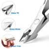 FERYES Cuticle Clipper Professional Manicure and Pedicure Cuticle Remover Tools, Medical Grade Stainless Steel Cutial Cutter, 6mm Jaw- 1 Piece (Silver)