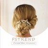 Fstrend Wedding Gold Hair Comb Rhinestones Opal Crystal Vintage Bridal Hair Clips Combs for Brides and Bridesmaids Pack of 2