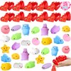 TOY Life Mochi Squishy Toys 28pcs Birthday Gifts for Kids Classroom with Filled Hearts & Birthday Cards Kawaii Squishies Fidget Toys for Party Favor Girls Boys