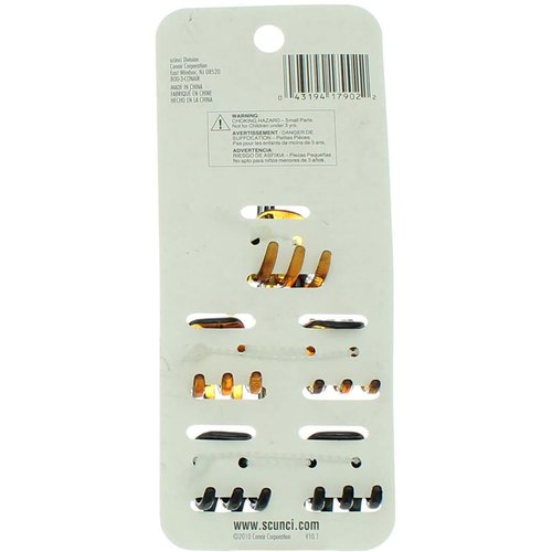 Scunci, No-Slip Grip Jaw Clips, 5 Count