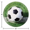 Creative Converting Soccer Ball Round Paper Dinner Plates