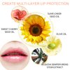 Bowitzki Color Changing Lip Oil Lip Glow Gloss Hydrating Transparent Tinted Nourishing Long Lasting Lip Balm Care Moisturizing Repairing Lightening Lip Lines Blue lotus Tocopherol Squalane (Cherry)