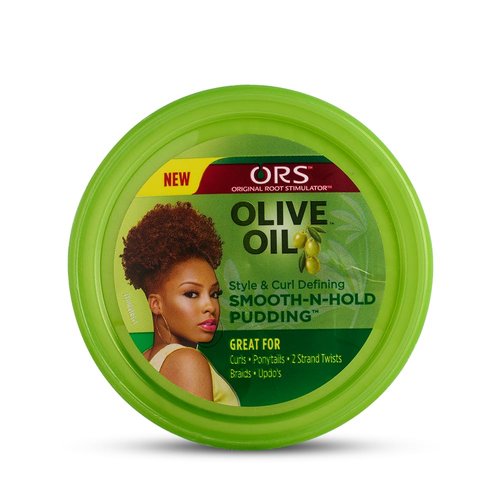 ORS Olive Oil Style and Curl Defining Smooth-N-Hold Pudding Infused with Coconut Oil for Restorative Shine 13 Ounce