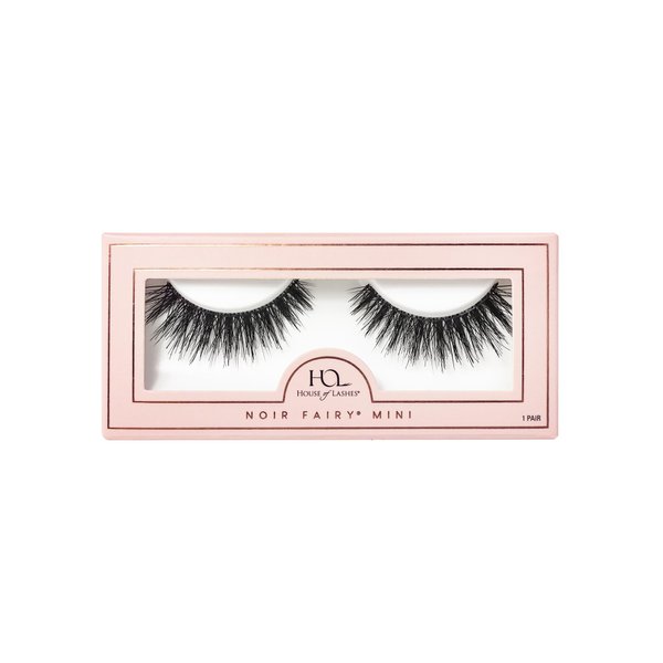 House of Lashes Noir Fairy Mini - Comfortable Fake Eyelashes for Bold Full Volume look, Easy and Reusable Faux Mink Lashes for All Eye Shapes