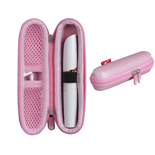 Hermitshell Hard Travel Case for Finishing Touch Flawless Brows Eyebrow Pencil Hair Remover (Pink)