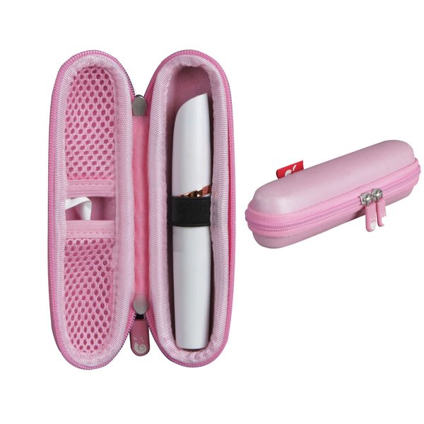 Hermitshell Hard Travel Case for Finishing Touch Flawless Brows Eyebrow Pencil Hair Remover (Pink)