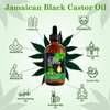 Jamaican Black Castor Oil,Organic Castor Oil for Hair Growth,Natural Castor Oil Cold Pressed in Glass Bottle, Essential Oil for Anti-Aging,Skin Moisturizer Eyelashes,Eyebrows Growth, Massage-4.2 fl.oz