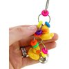 Bonka Bird Toys 1729 Tini Duck Colorful Plastic Ring Metal Cute Budgie Finch Parrotlet Cockatiel Quaker Conure Parakeet Dove Canary Lory