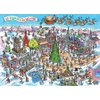 Cobble Hill 1000 Piece Puzzle - DoodleTown: 12 Days of Christmas - Sample Poster Included