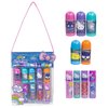 Townley Girl Hello Kitty and Friends 5 Pk Lip Balm and 4 Pk Lip Gloss Set w/Bag, Makeup Cosmetic Set for Kids and Girls, Ages 3+, Perfect for Parties, Sleepovers & Makeovers