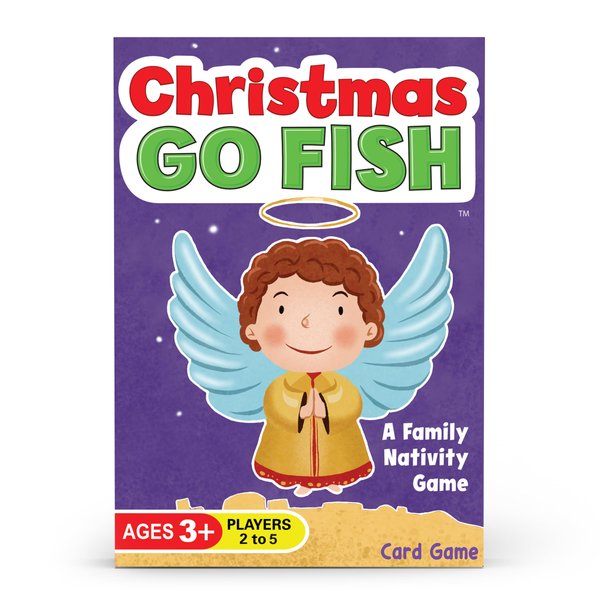 Arizona GameCo Christmas Go Fish – A Card Game for Kids Ages 3 & Up | Play Go Fish and Old Maid with The Same Deck (Holiday Stocking Stuffer, Gift for Boy or Girl, Fun Family Board Game Night)