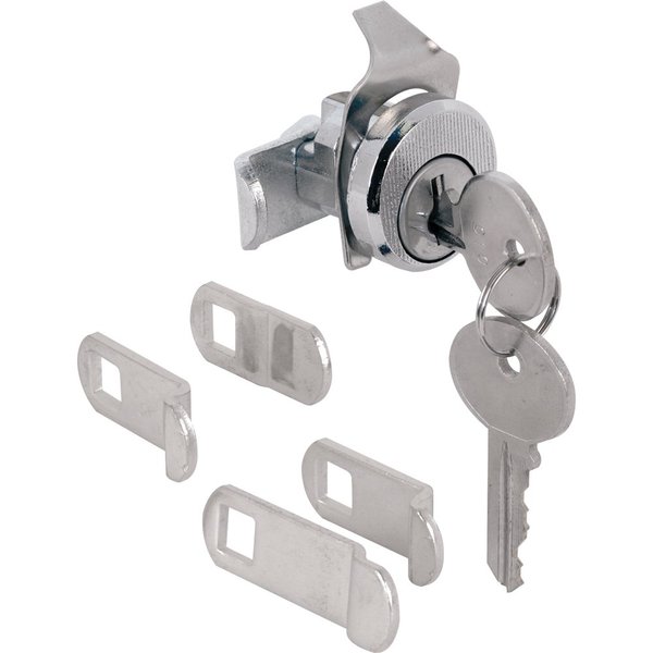 Prime-Line S 4533 Mailbox Lock – Replacement, Multipurpose Mailbox Lock for Several Brands – ILCO 1003M Keyway, Opens Counter-Clockwise with 90º Rotation, Nickel Finish (1 Set)