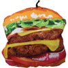 Scoochie Pet Products Scoochzilla Tough Burger Dog Toy, 6-Inch