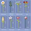 Flower Bouquet Set Compatible with Lego, Flowers Set with Vase and Rose, Peony, Magnolia for Adults, Teen Girls, 691 PCS 8 Kinds of Flowers Botanical Collection for Mother's Day, Valentine, Birthday
