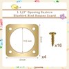 Metal Bird House Guard with Copper Portal for Eastern Bluebird Houses 1 1/2 Inch Opening (4 Pieces)